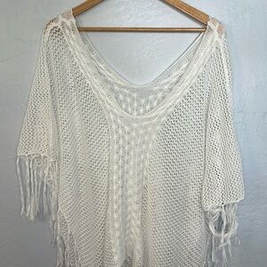 Crochet beach cover up